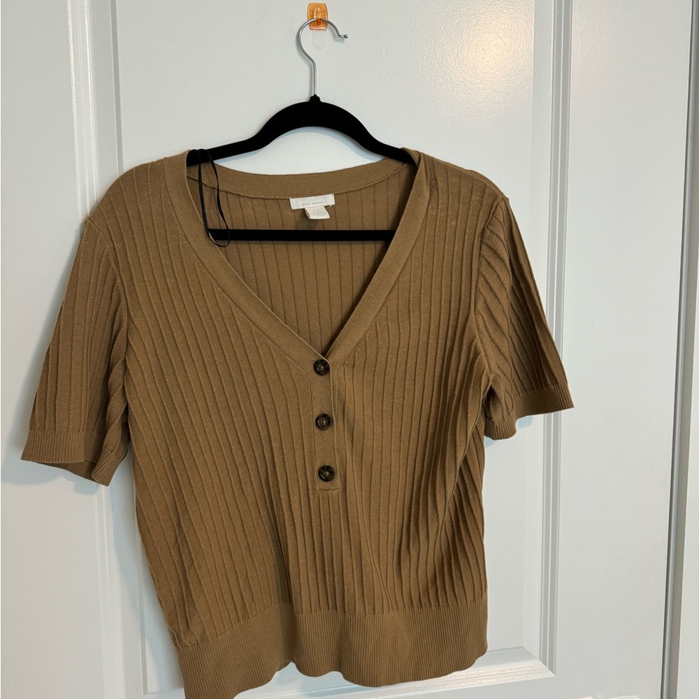 BROWN CARDIGAN SHIRT